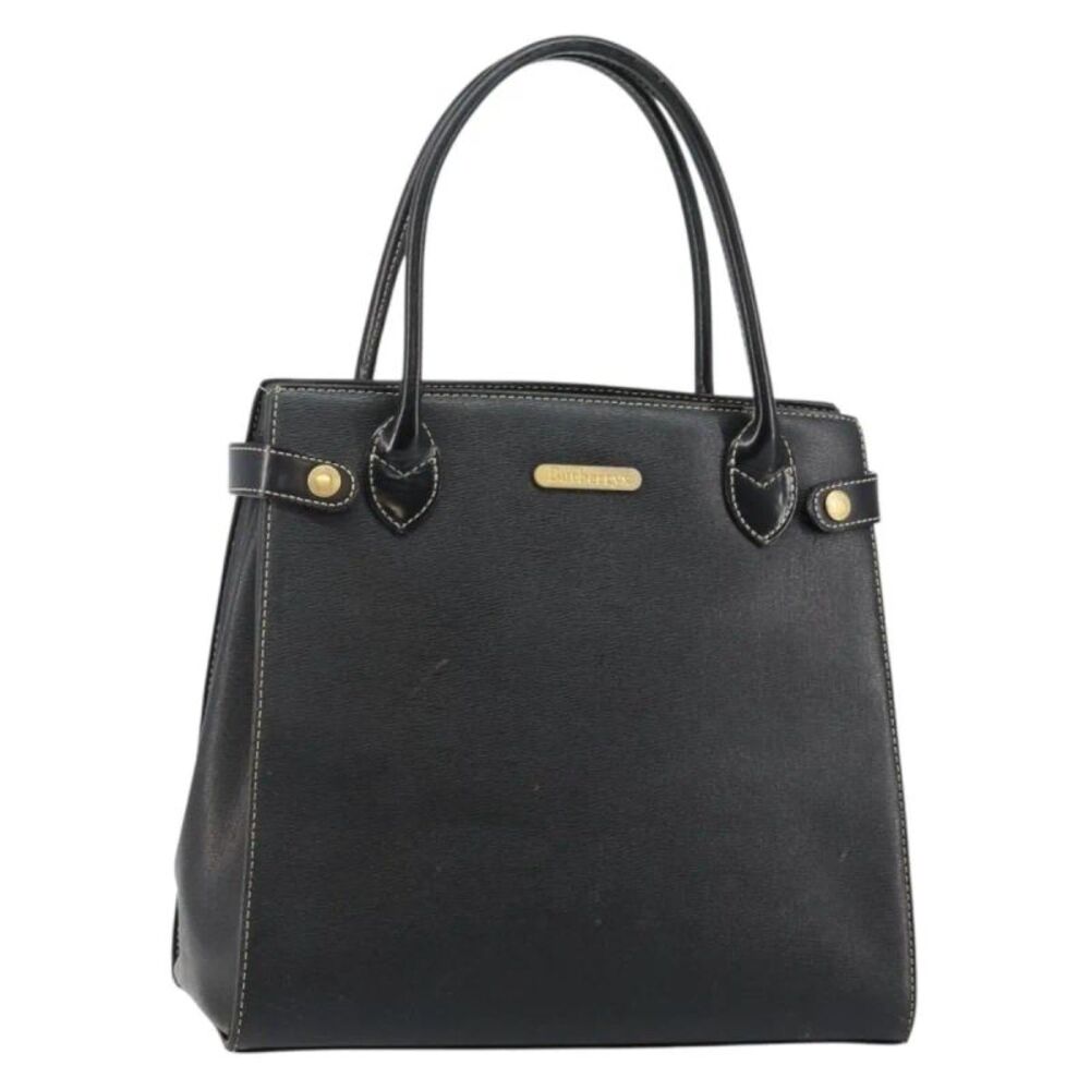 Burberry Vintage Leather Black Leather Handbag